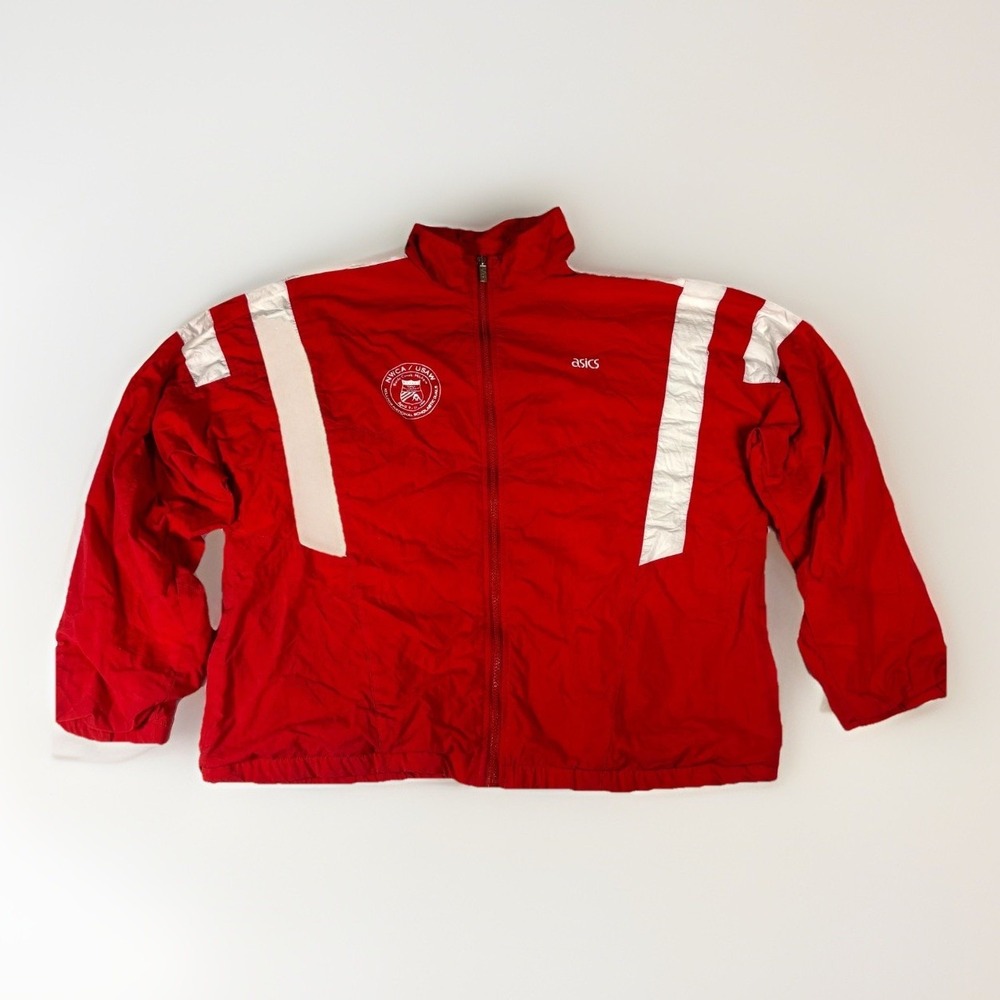 Kellogg National Scholastic Duals Windbreaker Jacket Mens XL Red Florida Vintage